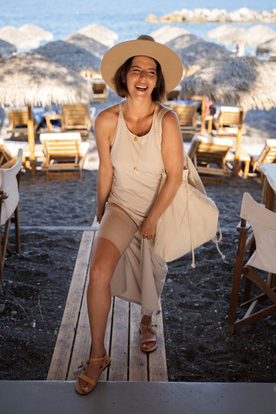 Повязки на бедро 510 Satynowa opaska Beige