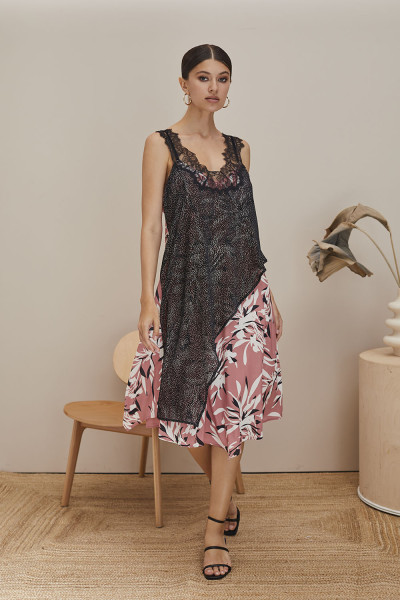 Сарафан 61694-2 Цветочный принт