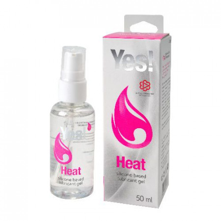 возбуждающая силиконовая вагинальная смазка yes heat - 50 мл. купить по доступной цене в интернет-магазине Zonabelya.ru! 