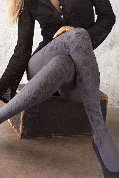 Колготки Grace B04 Melange-Black