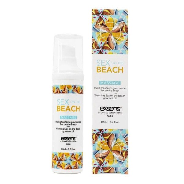 разогревающее массажное масло с тропическим ароматом gourmet sex on the beach - 50 мл. от магазина «Зона Белья»