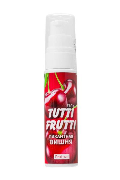 гель-смазка tutti-frutti с вишнёвым вкусом - 30 гр. от магазина «Зона Белья»