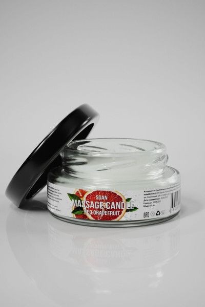 массажная свеча «красный грейпфрут» - 50 мл. от магазина «Зона Белья»