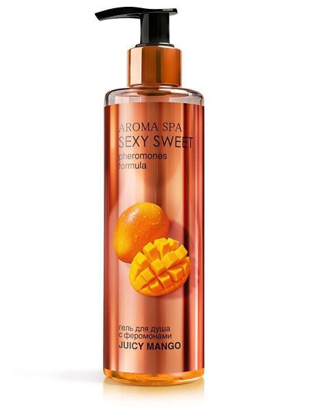гель для душа с феромонами и ароматом манго juicy mango - 200 мл. от магазина «Зона Белья»