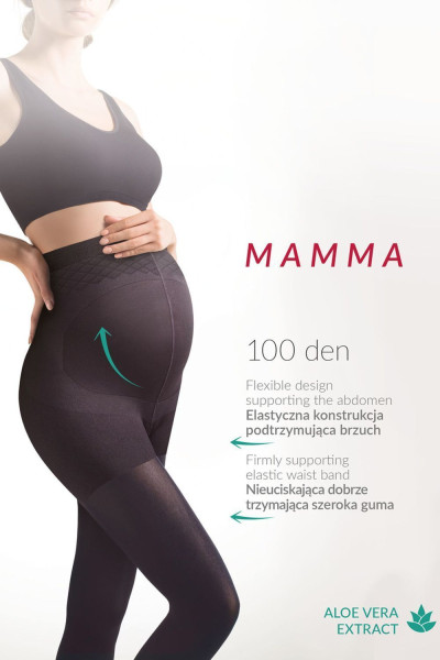Колготки 174 Mamma 100 den Nero