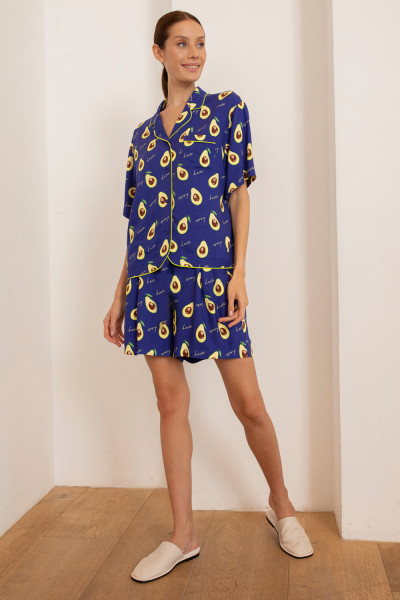 Шорты 56424 Фиолетовый авокадо