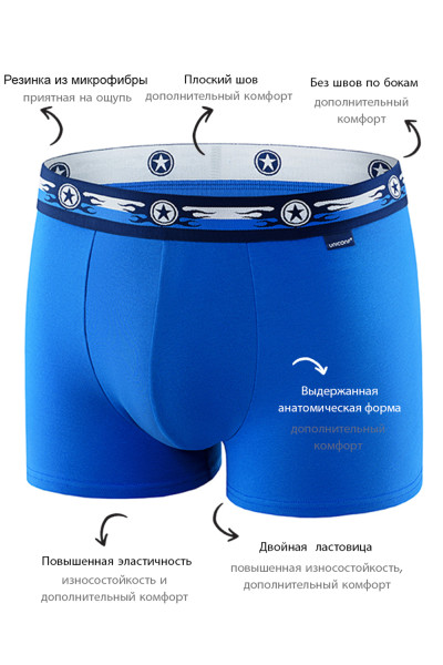мужские трусы bb33 голубой от магазина «Зона Белья»
