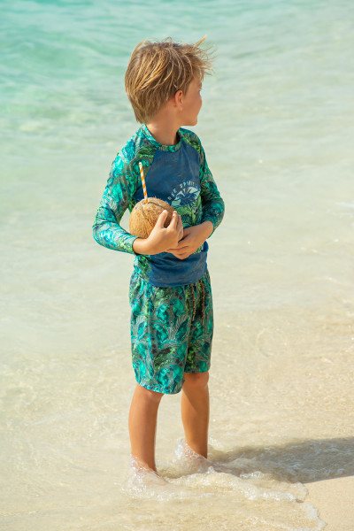 Плавательная футболка для мальчиков 4133151 Green