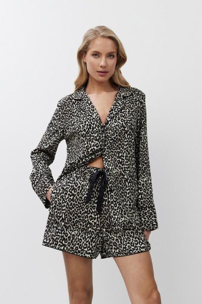 leona пижама женская с шортами от магазина «Зона Белья»