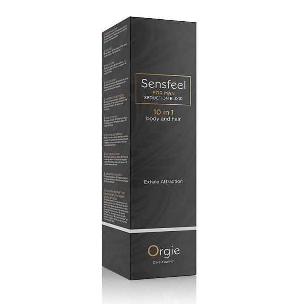 мужской лосьон для тела и волос с феромонами orgie sensfeel for man pheromone seduction elixir - 100 мл. от магазина «Зона Белья»