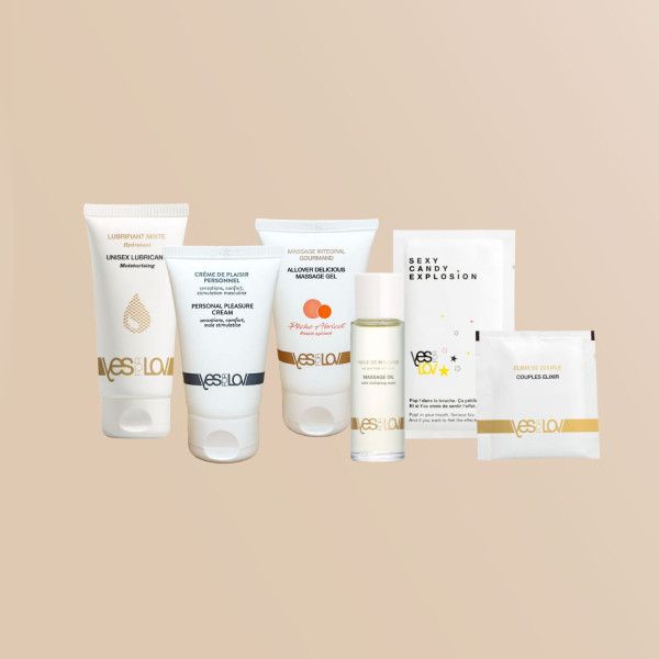 набор yesforlov la trousse enchantée в черной косметичке от магазина «Зона Белья»