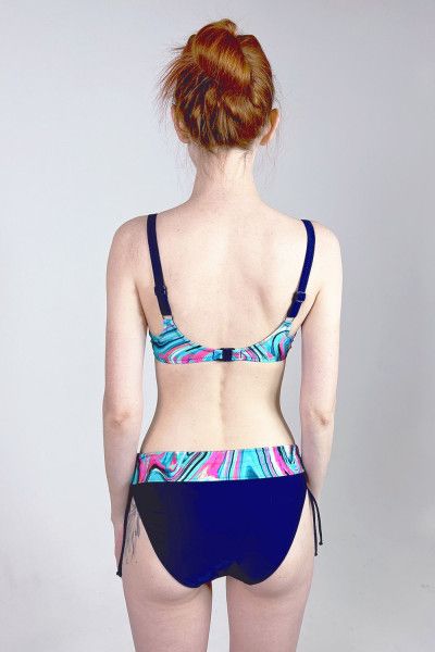 купальник 534 fiorana navyblue-pink от магазина «Зона Белья»