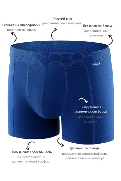 мужские трусы bb116 темно-синий от магазина «Зона Белья»