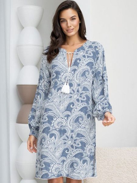 №1975 Платье домашнее "Pacific Ocean"