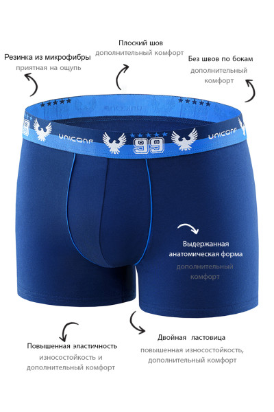 мужские трусы bb12 темно-синий от магазина «Зона Белья»
