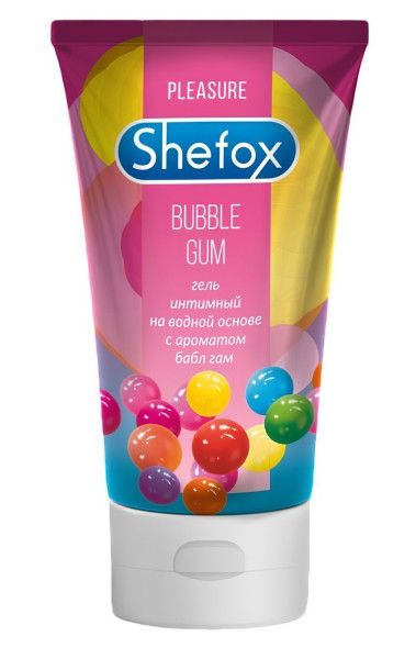 интимная гель-смазка shefox «бабл гам» - 50 мл. от магазина «Зона Белья»