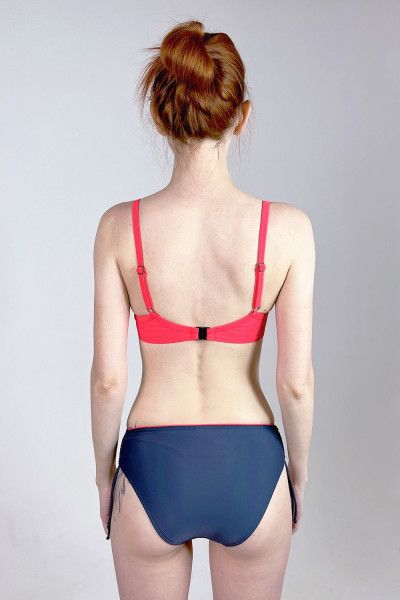 купальник laura new graphite-red-fluo от магазина «Зона Белья»