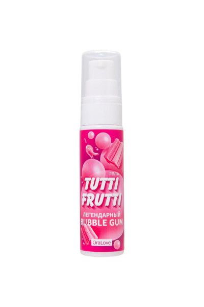 интимный гель на водной основе tutti-frutti bubble gum - 30 гр. от магазина «Зона Белья»