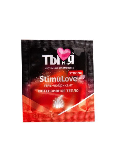 разогревающий гель-лубрикант stimulove strong в одноразовой упаковке - 4 гр. от магазина «Зона Белья»
