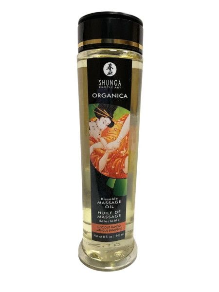 массажное масло для тела luscious mango с ароматом манго - 240 мл. от магазина «Зона Белья»