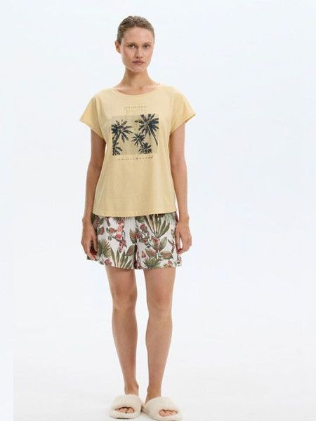 №е20213 пижама с шортами "тропики" от магазина «Зона Белья»