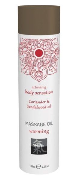 массажное масло с ароматом кориандра с добавлением сандалового масла - 100 мл. от магазина «Зона Белья»