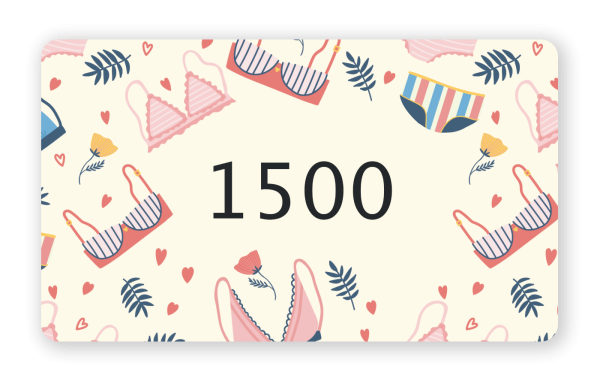 Подарочный сертификат на 1500 рублей