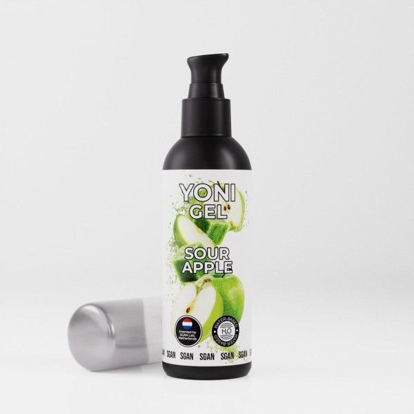 лубрикант для орального секса sgan со вкусом кислого яблока - 100 мл. от магазина «Зона Белья»