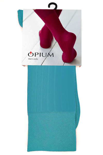 мужские носки premium "в рубчик" морская волна от магазина «Зона Белья»