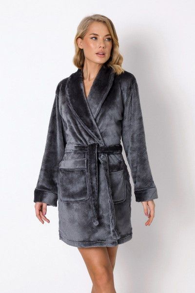 eve dark grey халат женский от магазина «Зона Белья»