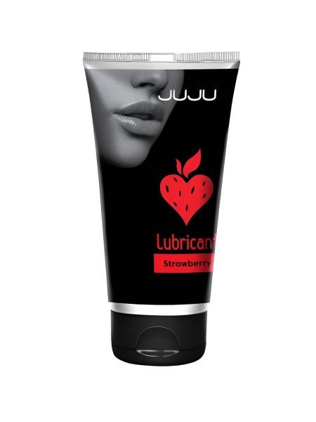 съедобный лубрикант juju strawberry с ароматом клубники - 50 мл. от магазина «Зона Белья»