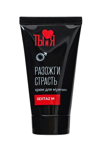 крем sextaz-m с возбуждающим эффектом для мужчин - 25 гр. от магазина «Зона Белья»
