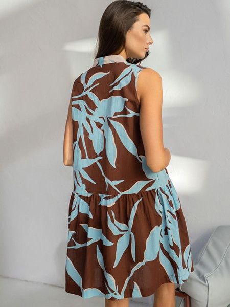 №2000 платье домашнее "cheryl" х/б от магазина «Зона Белья»