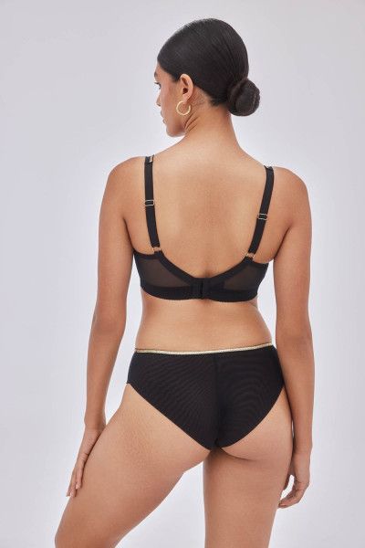 Трусы-бразилиана Chiara Black-Gold