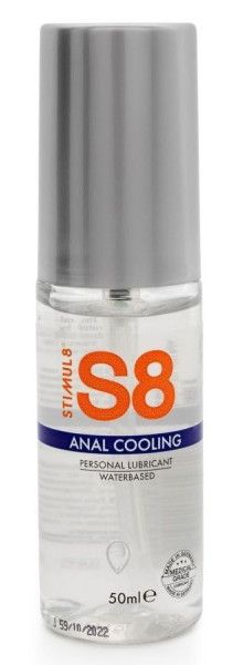 анальный лубрикант на водной основе с охлаждающим эффектом s8 cooling - 50 мл. от магазина «Зона Белья»