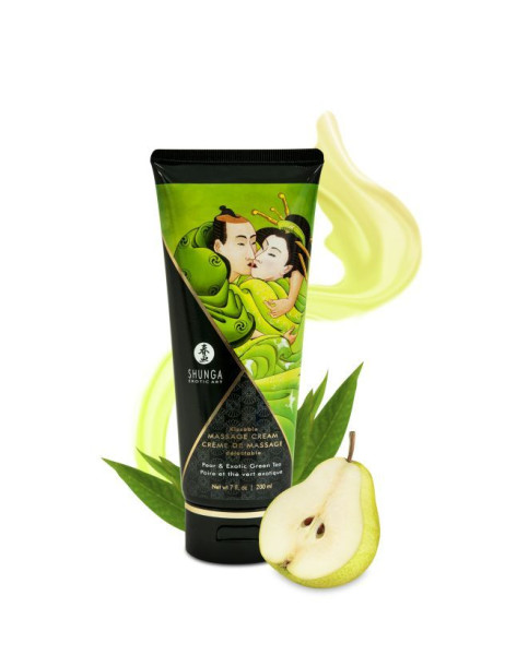 массажный крем для тела с ароматом груши и зелёного чая pear & exotic green tea - 200 мл. от магазина «Зона Белья»