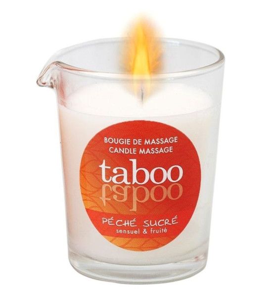 массажное аромамасло с афродизиаками для женщин ruf taboo peche sucre - 60 гр. от магазина «Зона Белья»