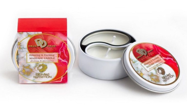 массажная свеча "клубника в сливках" от магазина «Зона Белья»