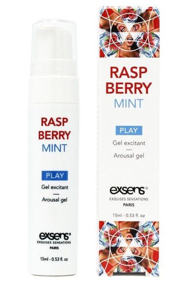 возбуждающий гель raspberry mint с ароматом малины и мяты - 15 мл. от магазина «Зона Белья»