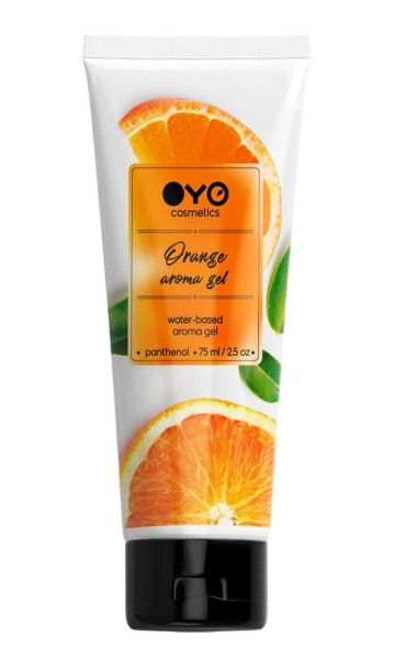 лубрикант на водной основе oyo aroma gel orange с ароматом апельсина - 75 мл. от магазина «Зона Белья»