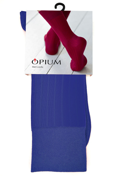 мужские носки premium "в рубчик" синий от магазина «Зона Белья»