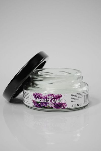 массажная свеча «сирень» - 50 мл. от магазина «Зона Белья»