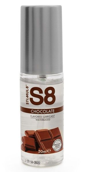 смазка на водной основе s8 flavored lube со вкусом шоколада - 50 мл. от магазина «Зона Белья»
