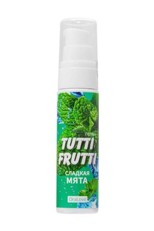 гель-смазка tutti-frutti со вкусом сладкой мяты - 30 гр. купить по доступной цене в интернет-магазине Zonabelya.ru! 