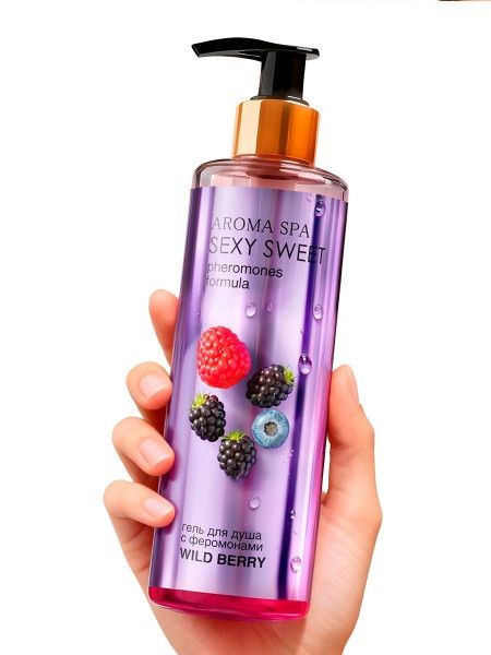 гель для душа с феромонами и ароматом диких ягод wild berry - 200 мл. от магазина «Зона Белья»