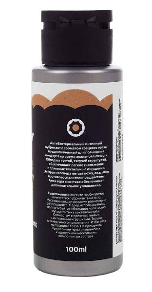 анальный лубрикант на водной основе sibirskiy с ароматом грецкого ореха - 100 мл. от магазина «Зона Белья»