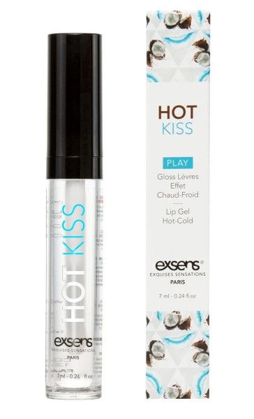 блеск для губ hot kiss coconut с ароматом кокоса - 7 мл. от магазина «Зона Белья»