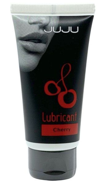 съедобный лубрикант juju cherry с ароматом вишни - 50 мл. от магазина «Зона Белья»
