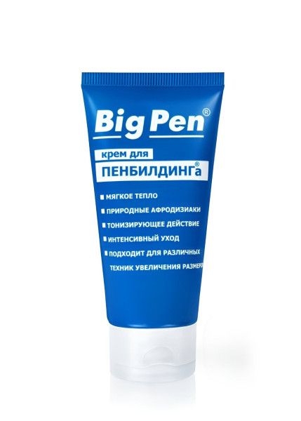 крем big pen для увеличения полового члена - 50 гр. от магазина «Зона Белья»