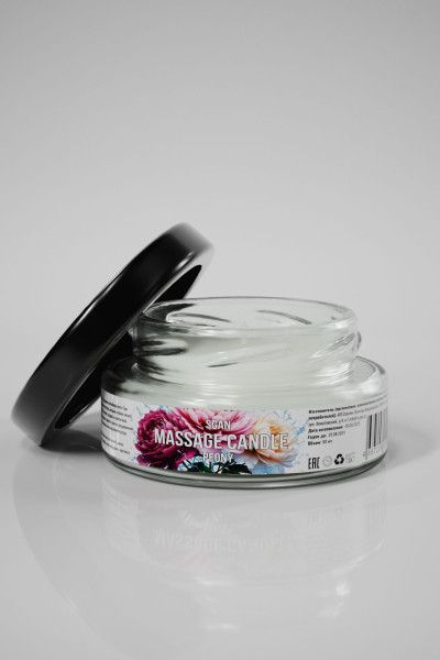 массажная свеча «цветущий пион» - 50 мл. от магазина «Зона Белья»